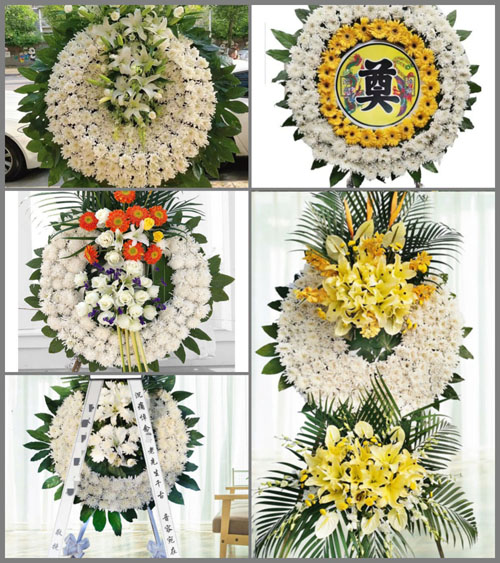 四川成都都江堰市玉堂镇白马村花圈速递
